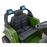 JOKO Elektrické autíčko Jeep MOUNTAIN, penové kolesá, kožené sedadlo, zelené