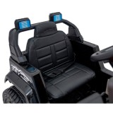JOKO Elektrické autíčko Jeep MOUNTAIN, penové kolesá, kožené sedadlo, čierne