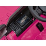 JOKO Elektrické autíčko Jeep MOUNTAIN, penové kolesá, kožené sedadlo, ružové