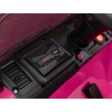 JOKO Elektrické autíčko Jeep MOUNTAIN, penové kolesá, kožené sedadlo, ružové