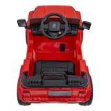 JOKO Elektrické autíčko Jeep MOUNTAIN, penové kolesá, kožené sedadlo, červené