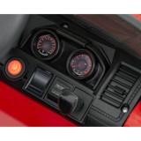 JOKO Elektrické autíčko Jeep MOUNTAIN, penové kolesá, kožené sedadlo, červené