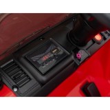 JOKO Elektrické autíčko Jeep MOUNTAIN, penové kolesá, kožené sedadlo, červené