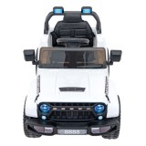 JOKO Elektrické autíčko Jeep MOUNTAIN, penové kolesá, kožené sedadlo, biele