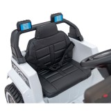 JOKO Elektrické autíčko Jeep MOUNTAIN, penové kolesá, kožené sedadlo, biele
