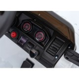 JOKO Elektrické autíčko Jeep MOUNTAIN, penové kolesá, kožené sedadlo, biele