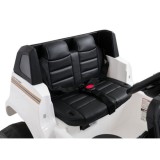 JOKO Elektrické Autíčko Toyota PRADO, penové kolesá, kožené sedadlo, biele