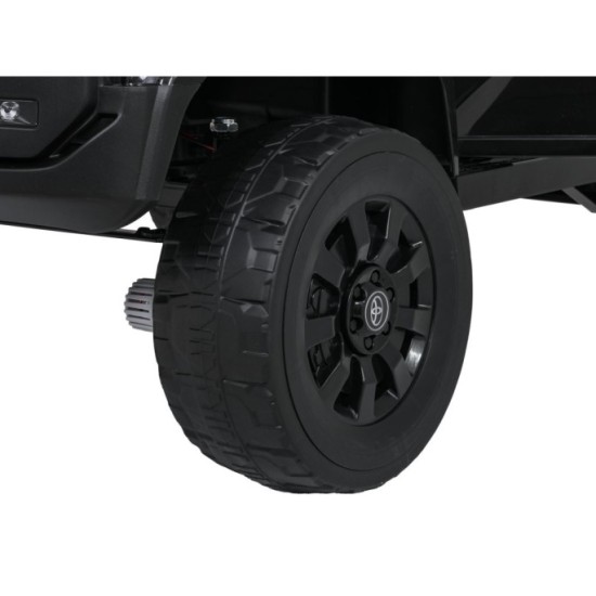 JOKO Elektrické Autíčko Toyota PRADO, penové kolesá, kožené sedadlo, čierne