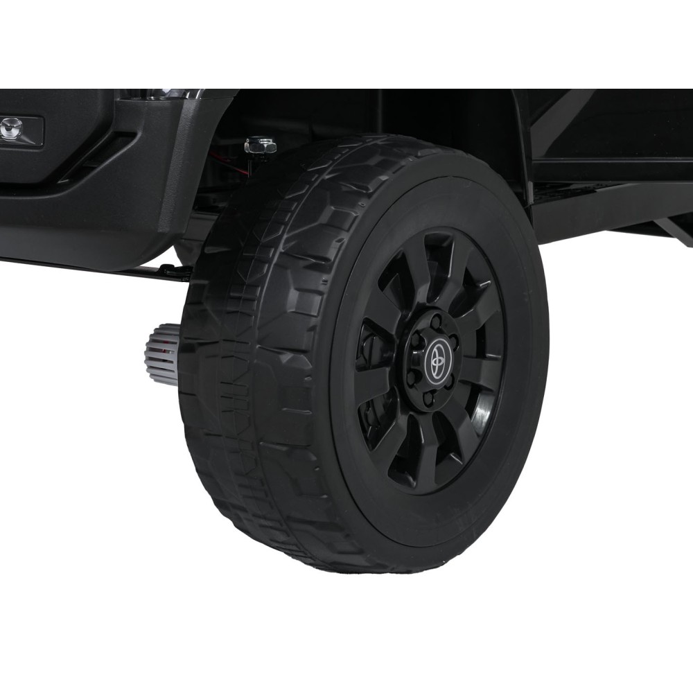 JOKO Elektrické Autíčko Toyota PRADO, penové kolesá, kožené sedadlo, čierne