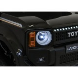 JOKO Elektrické Autíčko Toyota PRADO, penové kolesá, kožené sedadlo, čierne