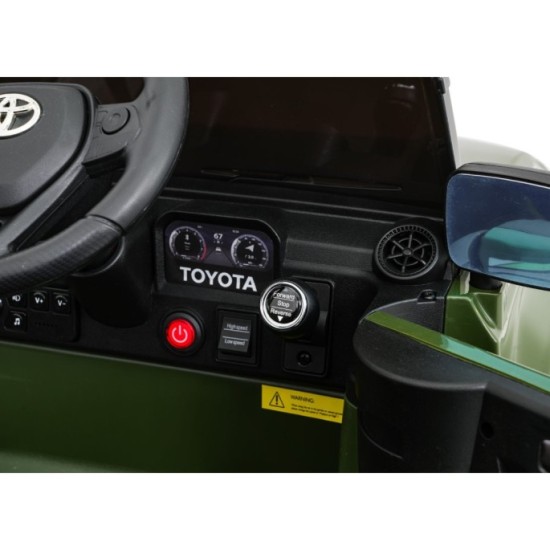 JOKO Elektrické Autíčko Toyota PRADO, penové kolesá, kožené sedadlo, zelené
