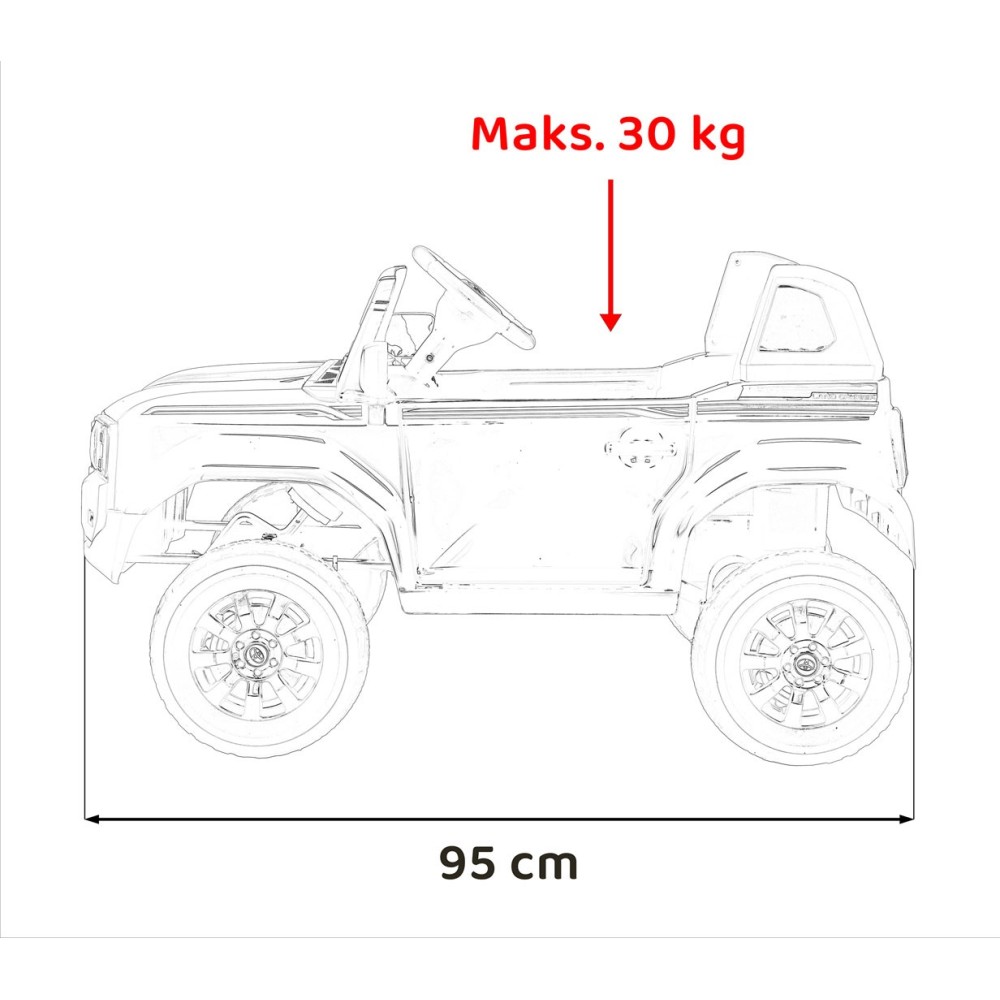 JOKO Elektrické Autíčko Toyota PRADO, penové kolesá, kožené sedadlo, zelené