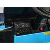 JOKO Elektrické Autíčko Toyota PRADO, penové kolesá, kožené sedadlo, modré