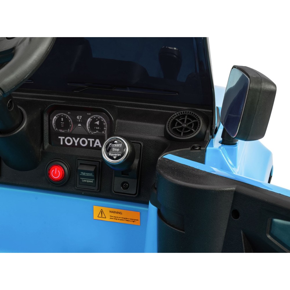 JOKO Elektrické Autíčko Toyota PRADO, penové kolesá, kožené sedadlo, modré