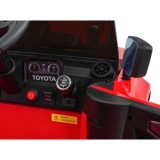JOKO Elektrické Autíčko Toyota PRADO, penové kolesá, kožené sedadlo, červené