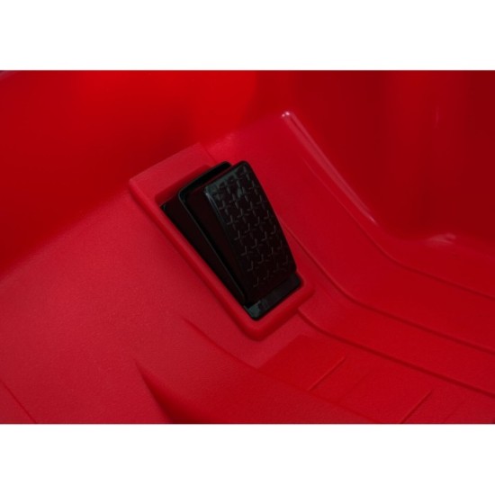 JOKO Elektrické Autíčko Toyota PRADO, penové kolesá, kožené sedadlo, červené