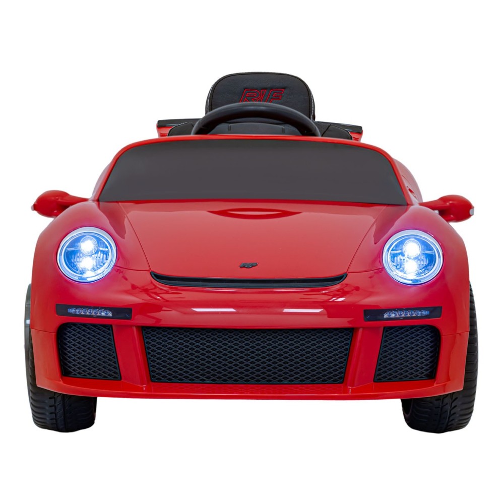 JOKO Elektrické autíčko RUF CTR3, penové kolesá, kožené sedadlo, červené