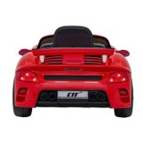 JOKO Elektrické autíčko RUF CTR3, penové kolesá, kožené sedadlo, červené