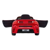 JOKO Elektrické autíčko RUF CTR3, penové kolesá, kožené sedadlo, červené