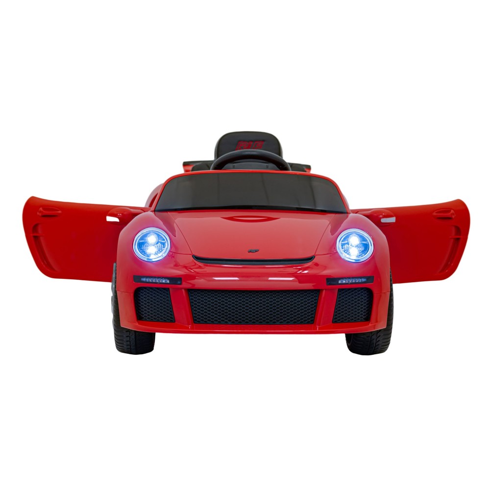 JOKO Elektrické autíčko RUF CTR3, penové kolesá, kožené sedadlo, červené