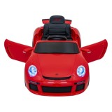 JOKO Elektrické autíčko RUF CTR3, penové kolesá, kožené sedadlo, červené