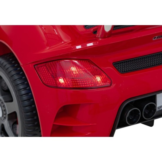 JOKO Elektrické autíčko RUF CTR3, penové kolesá, kožené sedadlo, červené