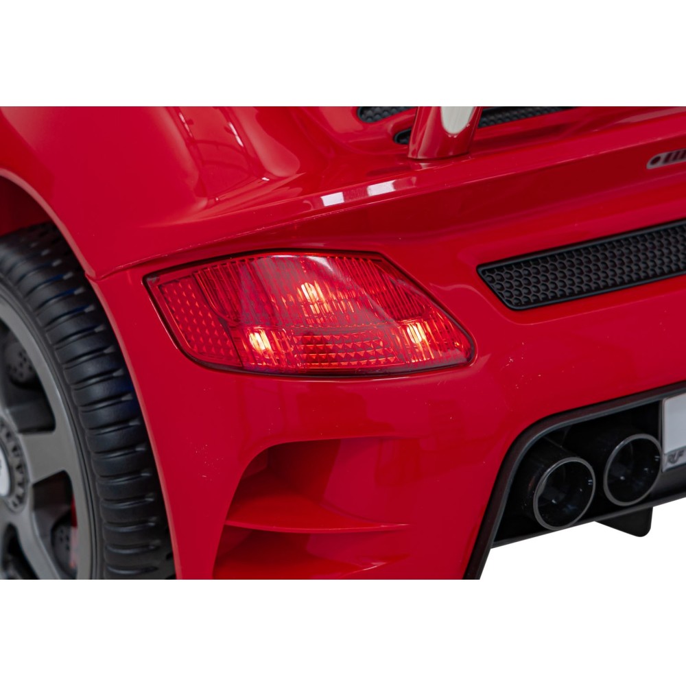 JOKO Elektrické autíčko RUF CTR3, penové kolesá, kožené sedadlo, červené