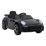JOKO Elektrické autíčko RUF CTR3, penové kolesá, kožené sedadlo, čierne