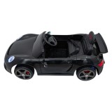 JOKO Elektrické autíčko RUF CTR3, penové kolesá, kožené sedadlo, čierne