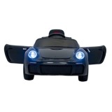 JOKO Elektrické autíčko RUF CTR3, penové kolesá, kožené sedadlo, čierne