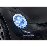 JOKO Elektrické autíčko RUF CTR3, penové kolesá, kožené sedadlo, čierne