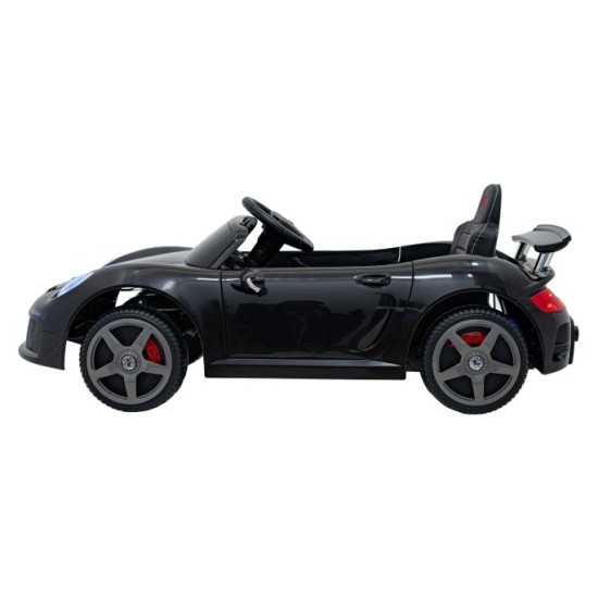 JOKO Elektrické autíčko RUF CTR3, penové kolesá, kožené sedadlo, čierne
