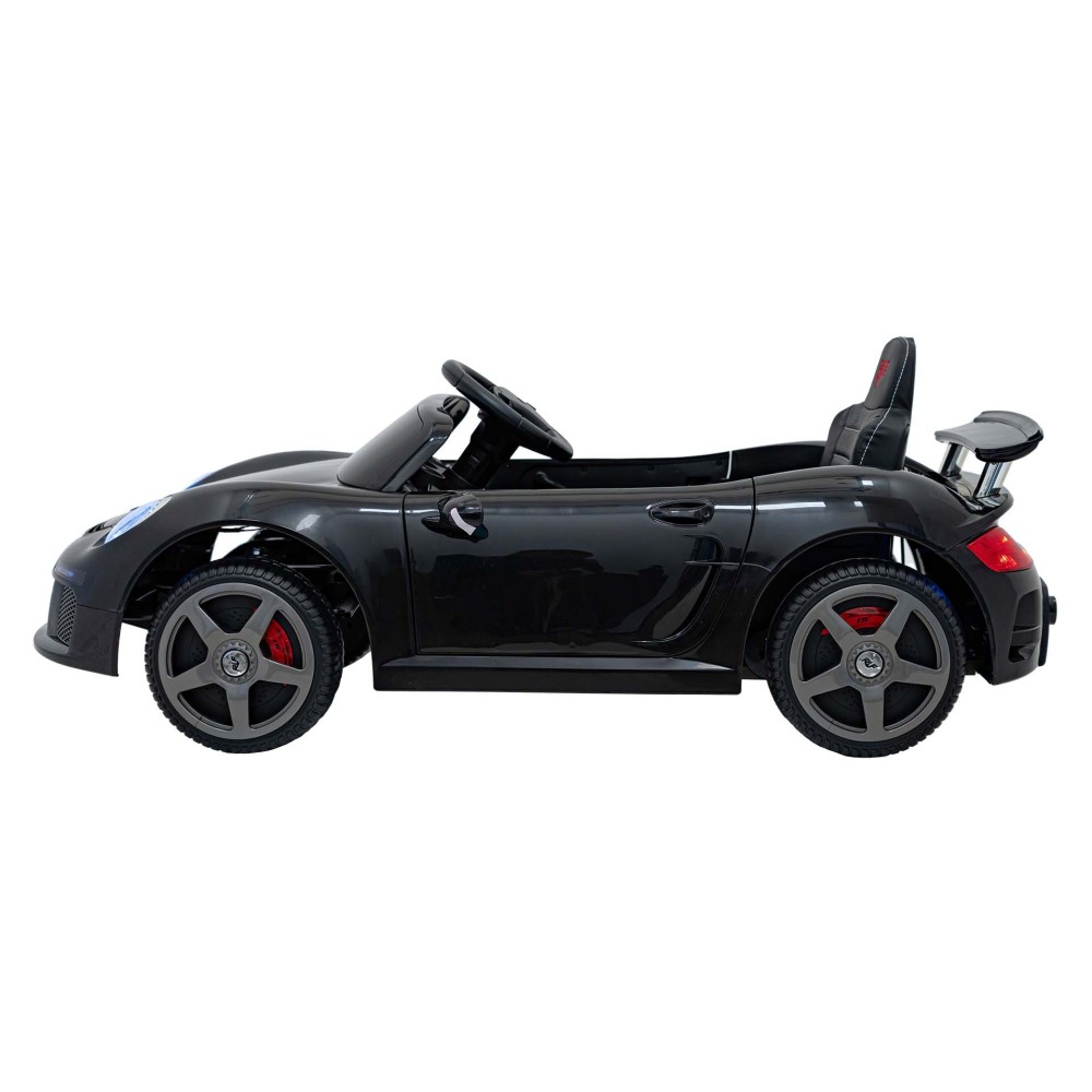 JOKO Elektrické autíčko RUF CTR3, penové kolesá, kožené sedadlo, čierne