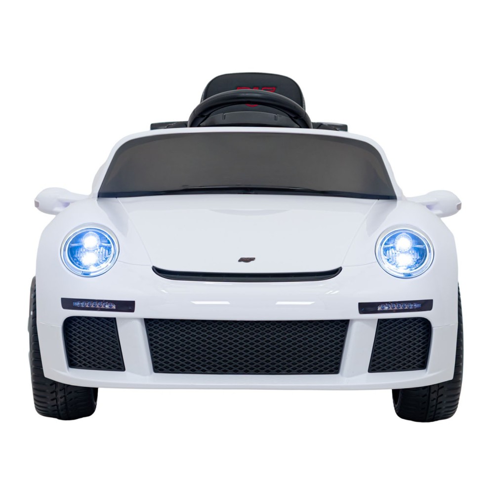 JOKO Elektrické autíčko RUF CTR3, penové kolesá, kožené sedadlo, biele
