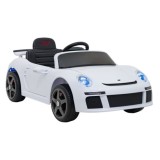 JOKO Elektrické autíčko RUF CTR3, penové kolesá, kožené sedadlo, biele