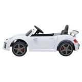 JOKO Elektrické autíčko RUF CTR3, penové kolesá, kožené sedadlo, biele