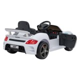 JOKO Elektrické autíčko RUF CTR3, penové kolesá, kožené sedadlo, biele