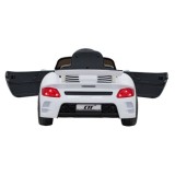 JOKO Elektrické autíčko RUF CTR3, penové kolesá, kožené sedadlo, biele