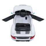 JOKO Elektrické autíčko RUF CTR3, penové kolesá, kožené sedadlo, biele