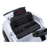 JOKO Elektrické autíčko RUF CTR3, penové kolesá, kožené sedadlo, biele