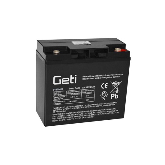 Batérie olovená 12V 20Ah GETI