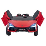 JOKO Elektrické autíčko Lamborghini Revuelto XL 4x4 24V, Dvojmiestne Kožené sedadlo, Penové kolesá, FM rádio, Nosnosť 60kg, červ