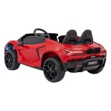 JOKO Elektrické autíčko Lamborghini Revuelto XL 4x4 24V, Dvojmiestne Kožené sedadlo, Penové kolesá, FM rádio, Nosnosť 60kg, červ
