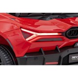 JOKO Elektrické autíčko Lamborghini Revuelto XL 4x4 24V, Dvojmiestne Kožené sedadlo, Penové kolesá, FM rádio, Nosnosť 60kg, červ