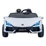 JOKO Elektrické autíčko Lamborghini Revuelto XL 4x4 24V, Dvojmiestne Kožené sedadlo, Penové kolesá, FM rádio, Nosnosť 60kg, biel