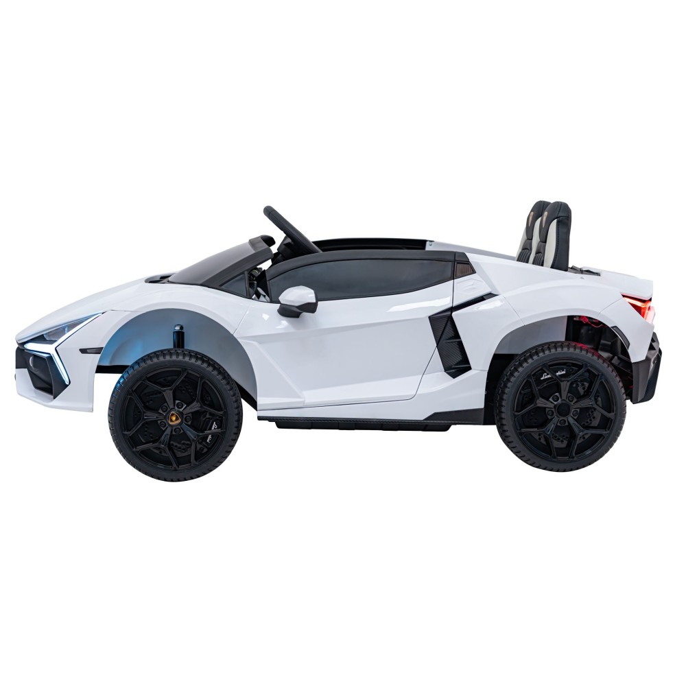 JOKO Elektrické autíčko Lamborghini Revuelto XL 4x4 24V, Dvojmiestne Kožené sedadlo, Penové kolesá, FM rádio, Nosnosť 60kg, biel