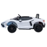 JOKO Elektrické autíčko Lamborghini Revuelto XL 4x4 24V, Dvojmiestne Kožené sedadlo, Penové kolesá, FM rádio, Nosnosť 60kg, biel