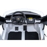 JOKO Elektrické autíčko Lamborghini Revuelto XL 4x4 24V, Dvojmiestne Kožené sedadlo, Penové kolesá, FM rádio, Nosnosť 60kg, biel