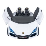 JOKO Elektrické autíčko Lamborghini Revuelto XL 4x4 24V, Dvojmiestne Kožené sedadlo, Penové kolesá, FM rádio, Nosnosť 60kg, biel