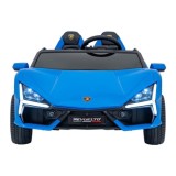 JOKO Elektrické autíčko Lamborghini Revuelto XL 4x4 24V, Dvojmiestne Kožené sedadlo, Penové kolesá, FM rádio, Nosnosť 60kg, modr